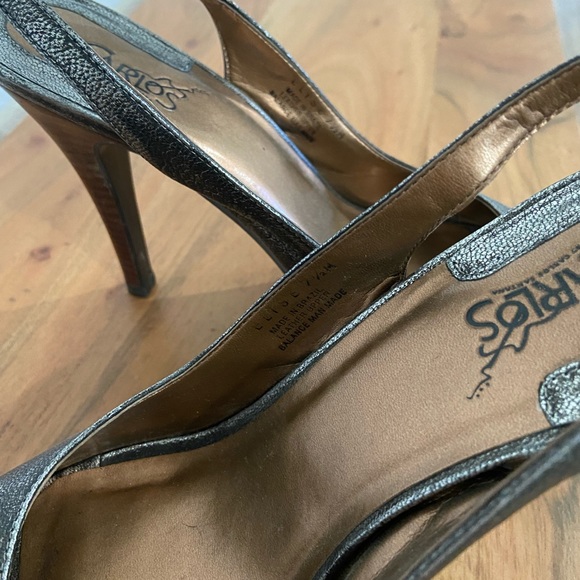 Gunmetal Slingback Platform heels - Picture 5 of 9